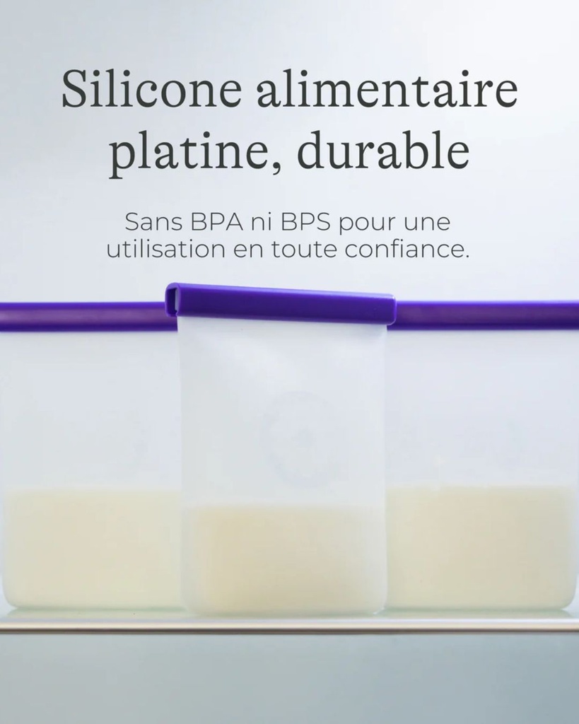 Sachets de conservation du lait maternel Silicone